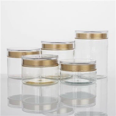 Didelio skersmens maistinio skaidraus plastiko stiklainis