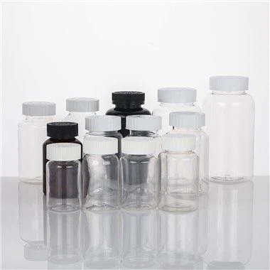 PET tabletės kapsulės skaidrus plastikinis butelis